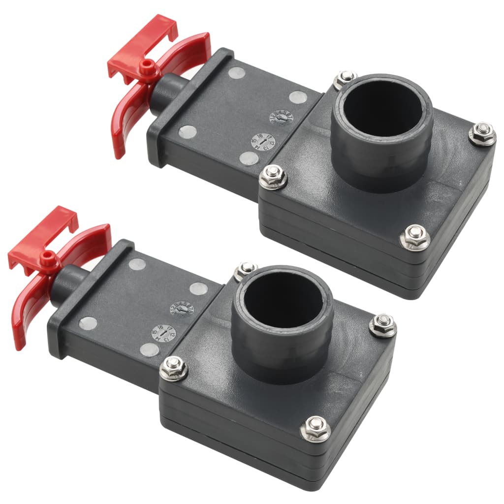 Pool Gate Valve 2 Pcs 1.5"