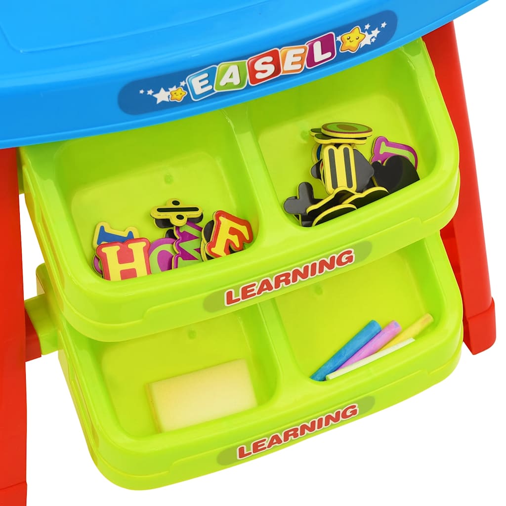 3-1 Children Easel And Learning Desk Play Set