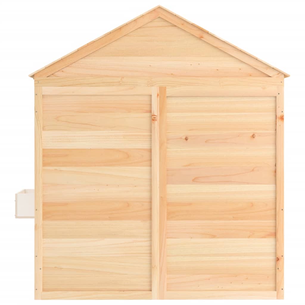 Playhouse With Lockable Door And Flower Pots Solid Wood Fir