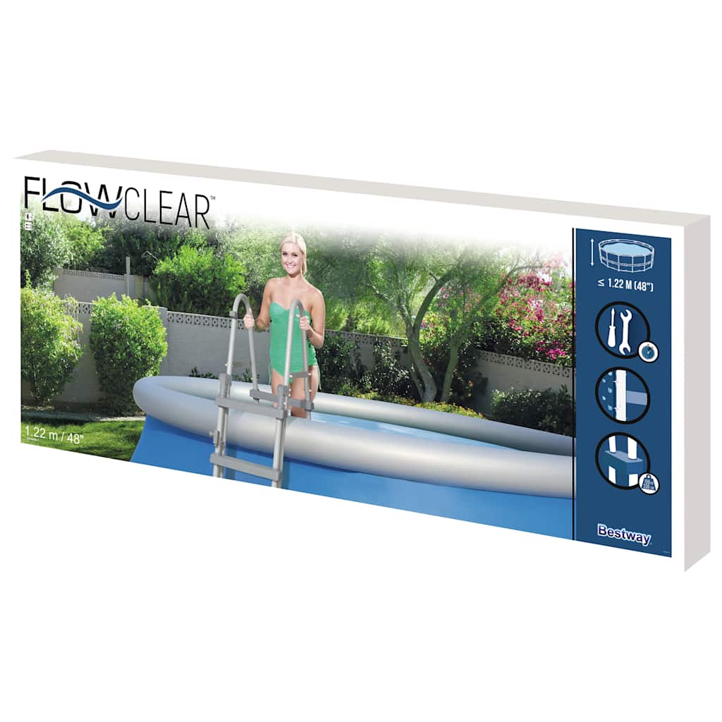 Bestway Flowclear 4-Step Safety Ladder 122 Cm