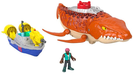 Fisher Price Imaginext Jurassic World Rebirth Aquachomp Chase Mosasaurus
