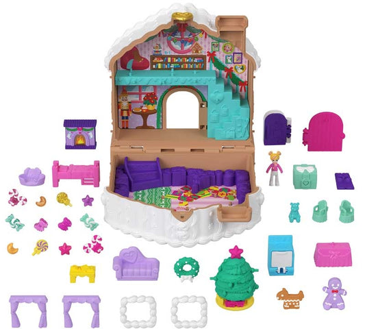 Polly Pocket NEW 2025 Buildable Advent Calendar With 24+ Gifts