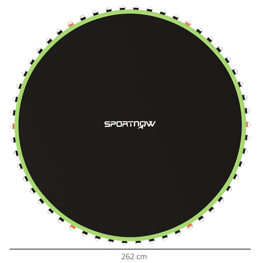 SPORTNOW Trampoline Replacement Mat with Spring Pull Tool, 54 V-Hooks, for 10ft Trampoline using 14cm Springs, Green