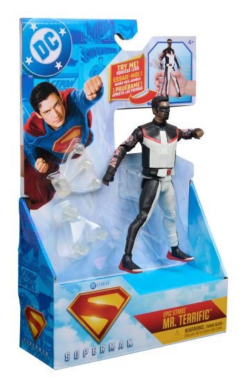 DC Studios Superman Epic Strike Mr. Terrific 15cm Action Figure