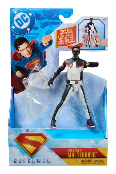 DC Studios Superman Epic Strike Mr. Terrific 15cm Action Figure