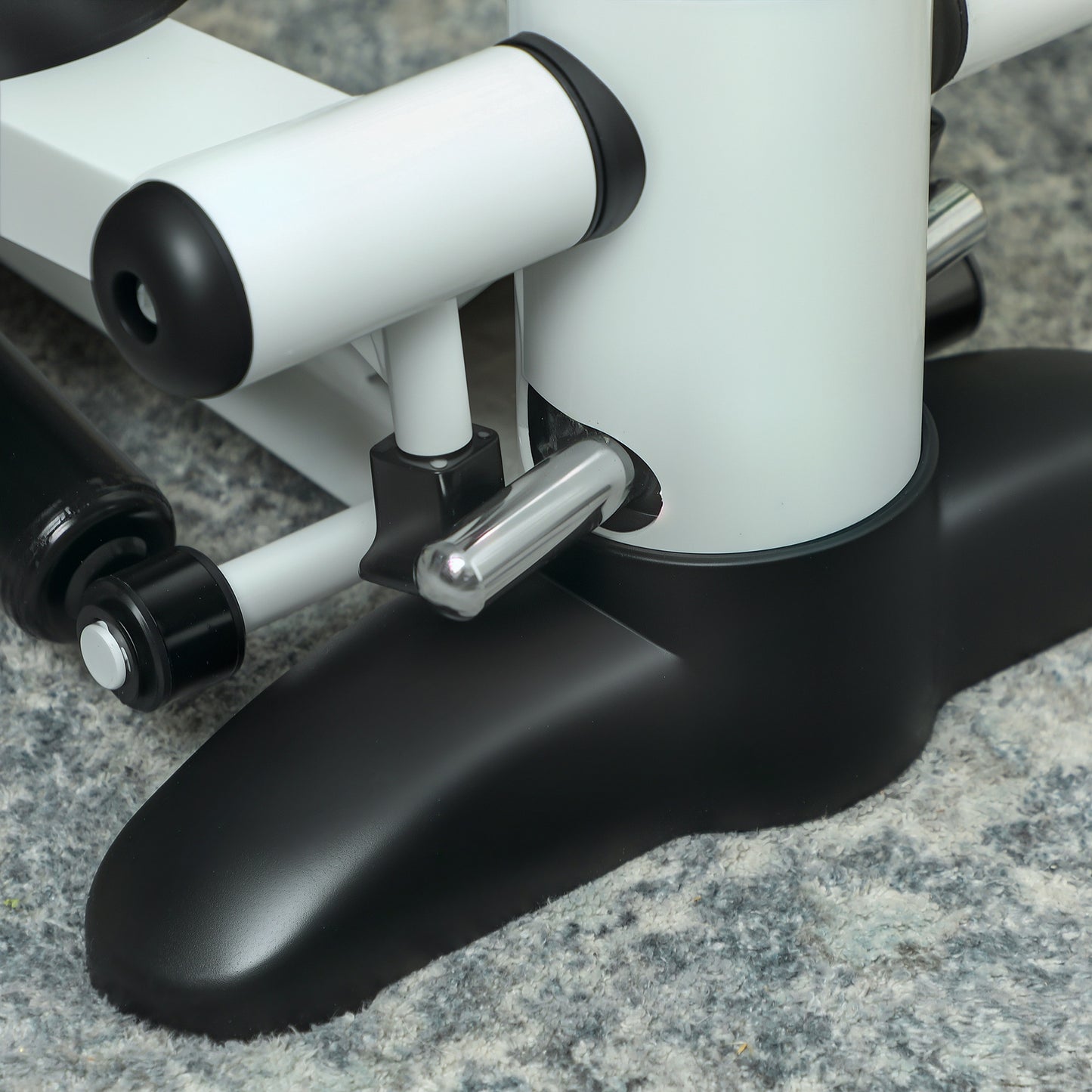 SPORTNOW Mini Stepper Machine, with LCD Monitor, Non-Slip Pedals, White