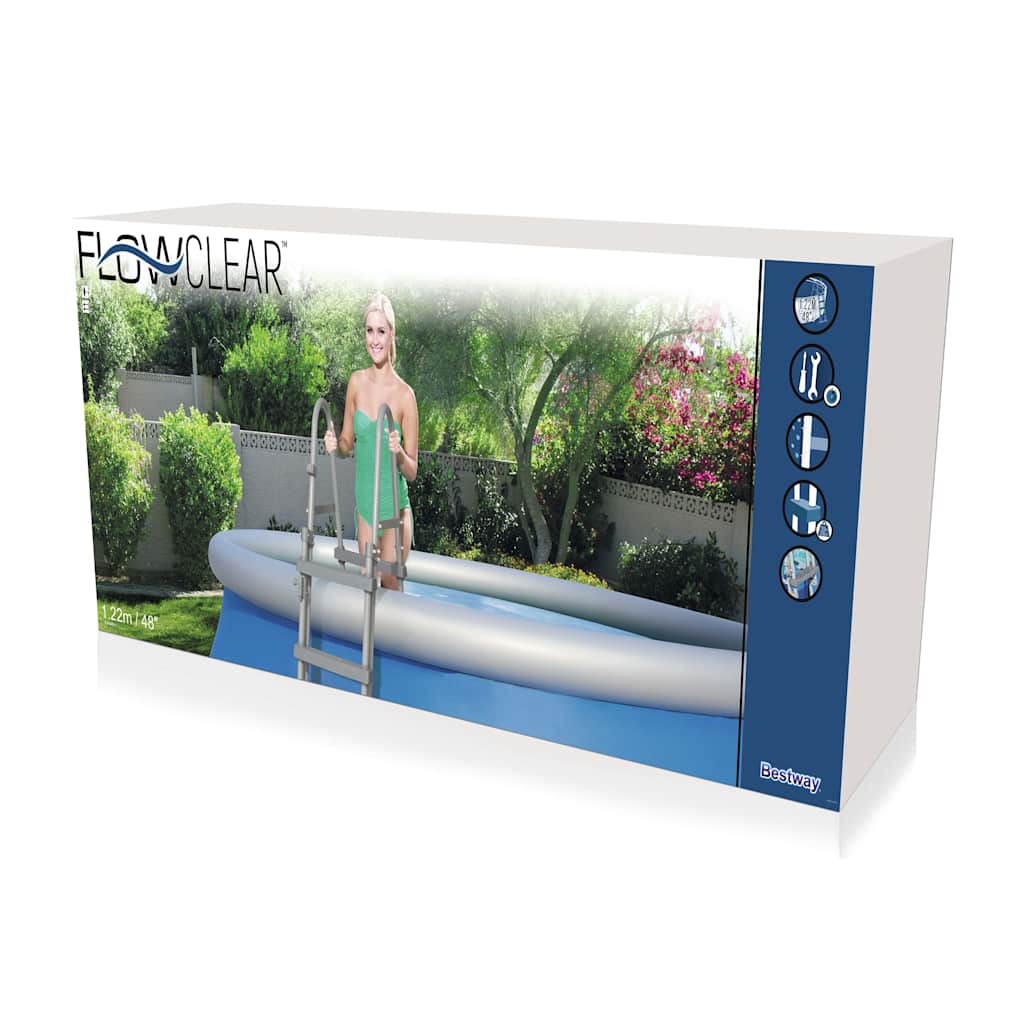 Bestway 4-Step Pool Safety Ladder Flowclear 58331