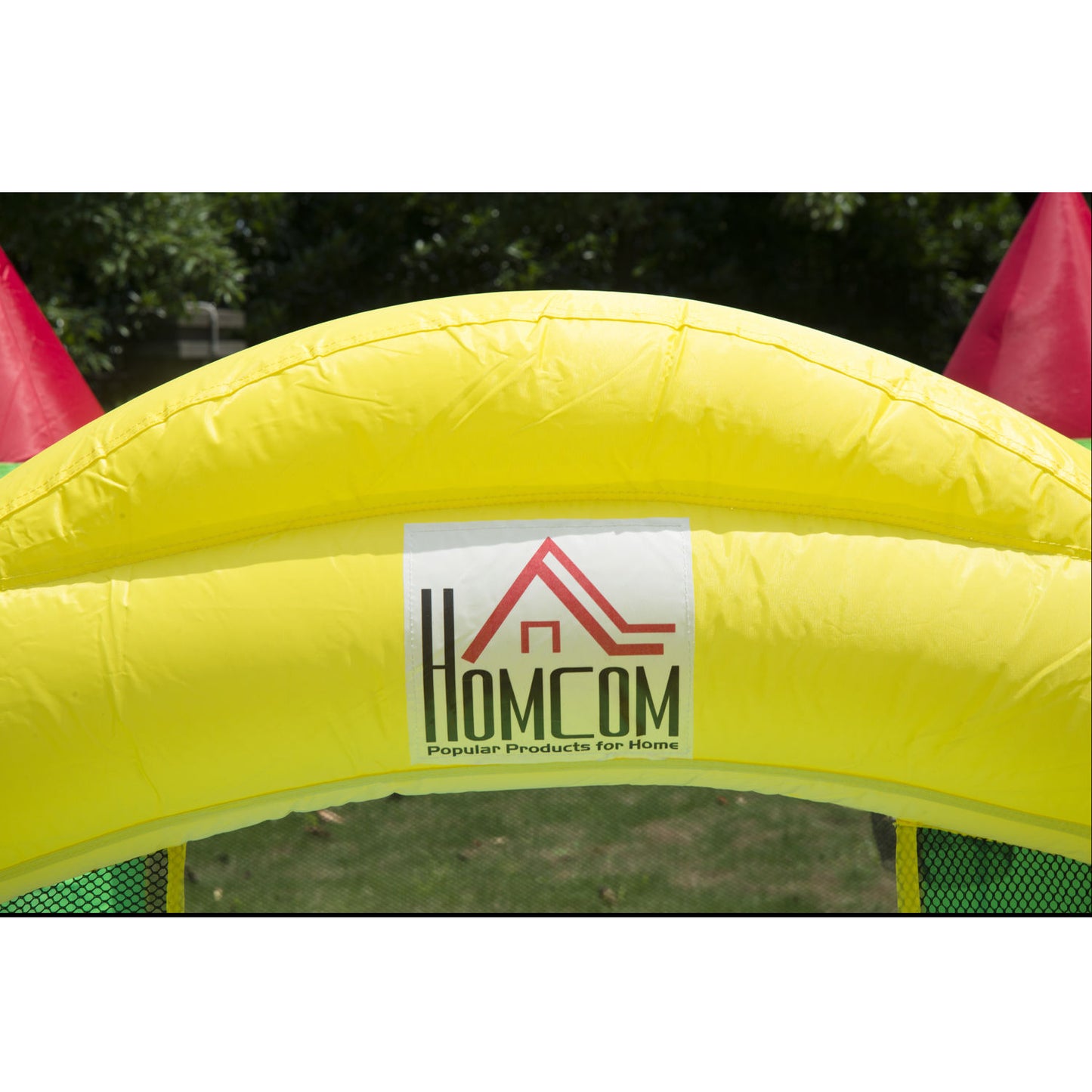 HOMCOM Nylon Inflatable Bouncy Castle Multi-Colour