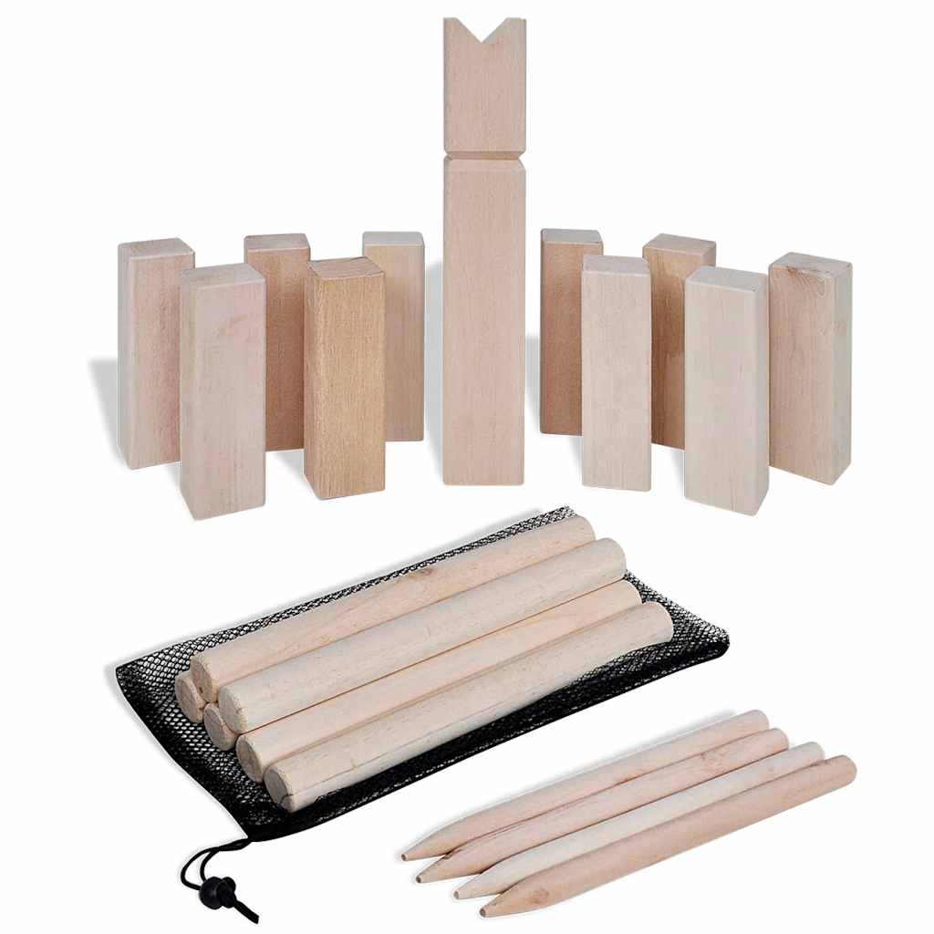 Wooden Kubb Game Set