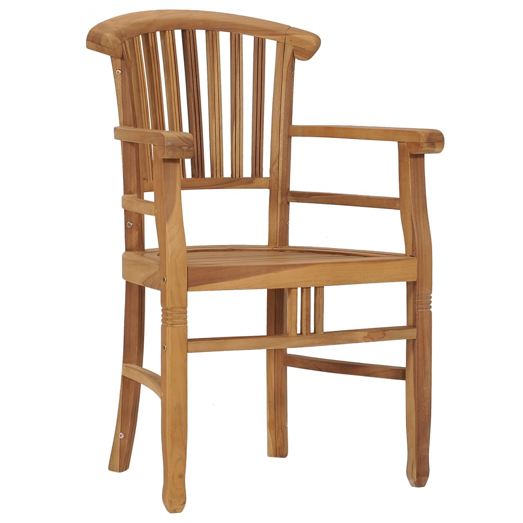 Garden Chairs 2 Pcs Solid Teak Wood