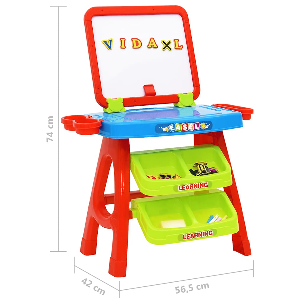 3-1 Children Easel And Learning Desk Play Set