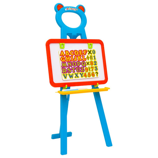 2-1 Children Easel With Chalkboard And Whiteboard