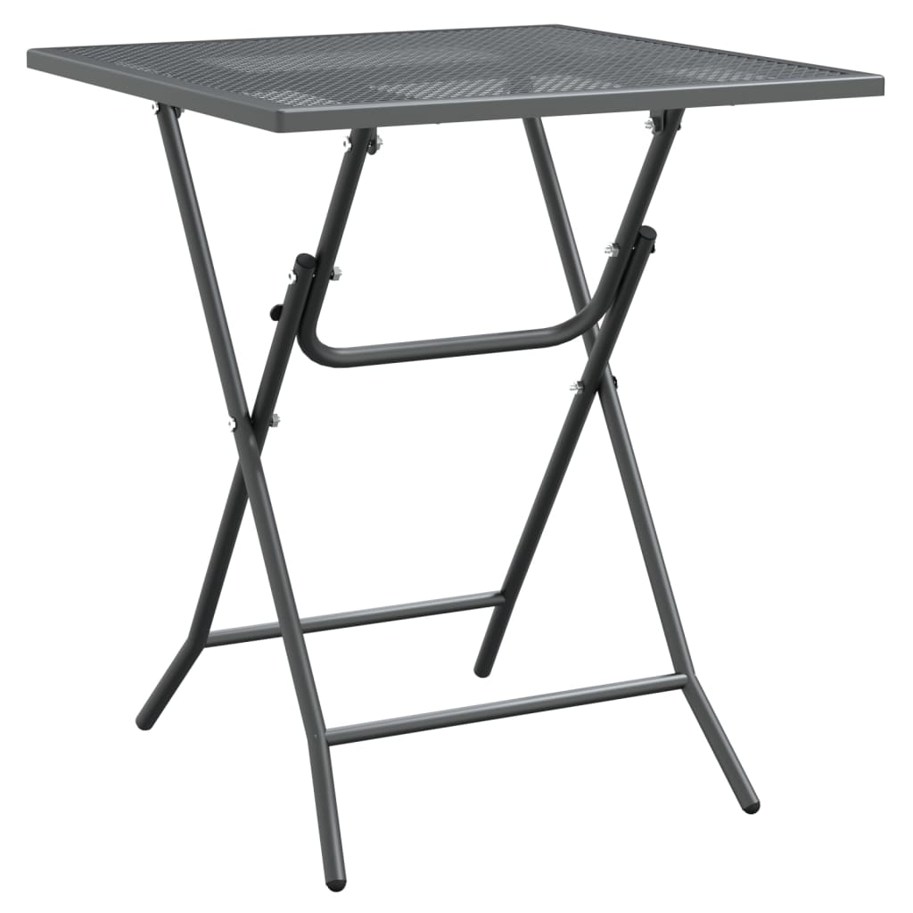 Garden Table Expanded Metal Mesh Anthracite