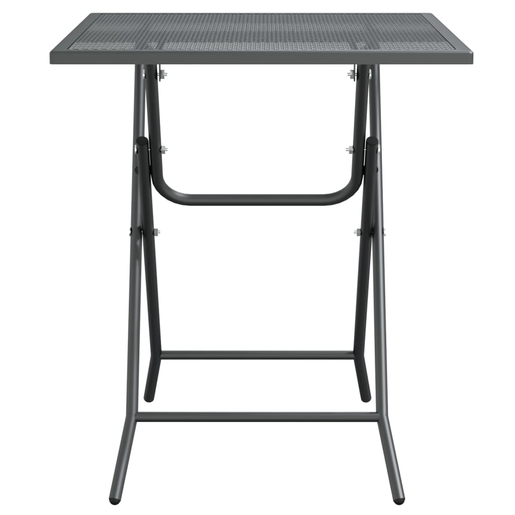 Garden Table Expanded Metal Mesh Anthracite