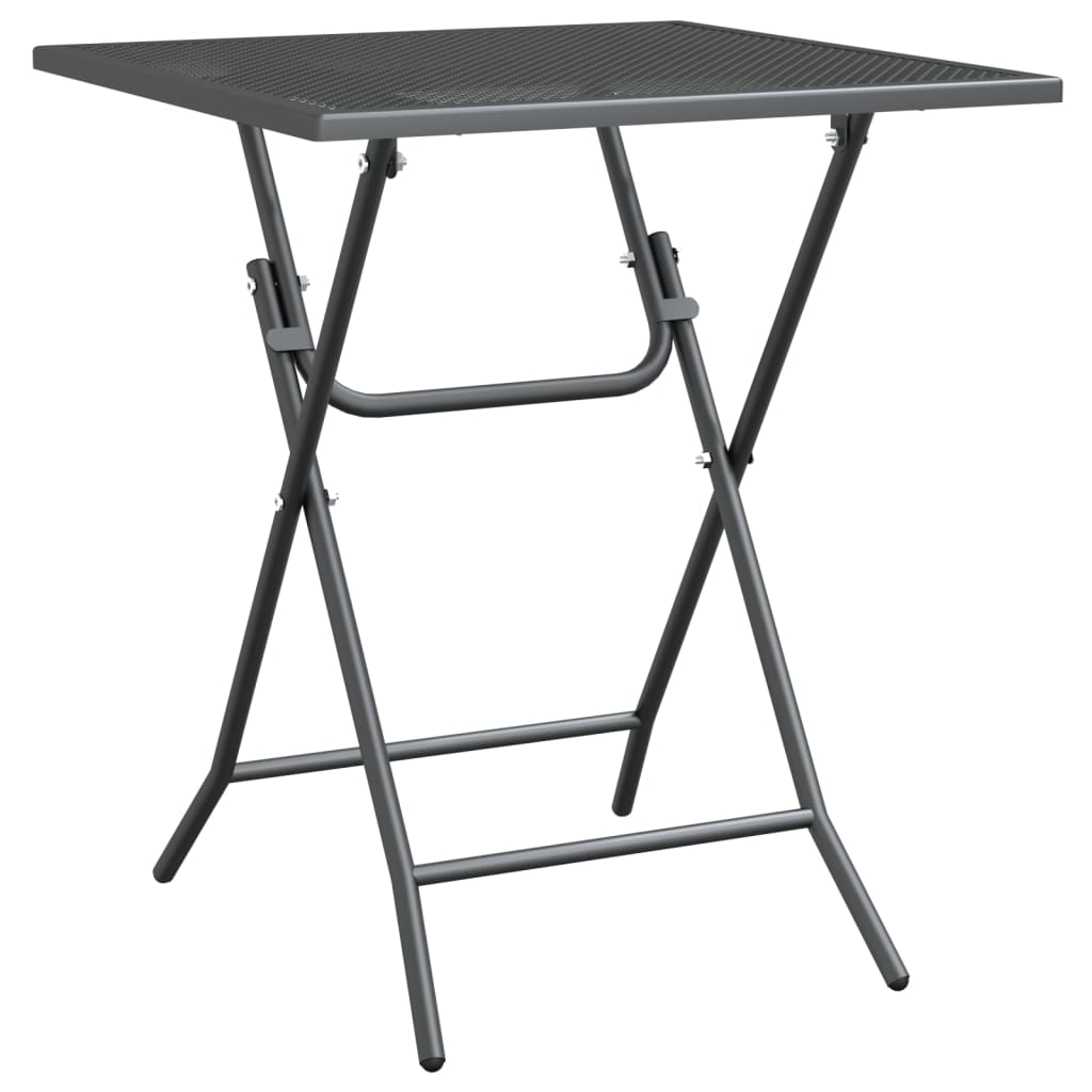 Garden Table Expanded Metal Mesh Anthracite