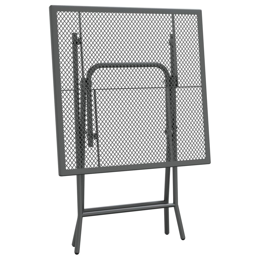Garden Table Expanded Metal Mesh Anthracite