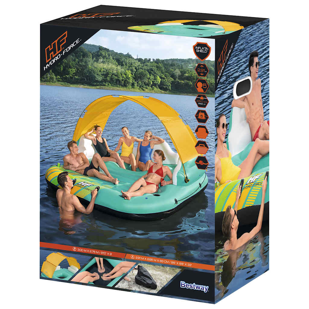 Bestway 5-Person Inflatable Island Sunny Lounge 291X265X83 Cm