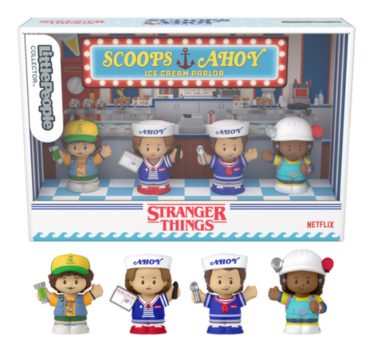 Fisher Price Little People Stranger Things Scoops Ahoy Collectors Set