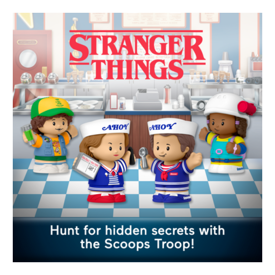 Fisher Price Little People Stranger Things Scoops Ahoy Collectors Set