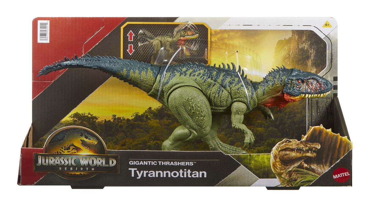 Jurassic World Rebirth Gigantic Thrashers Tyrannotitan Action Figure