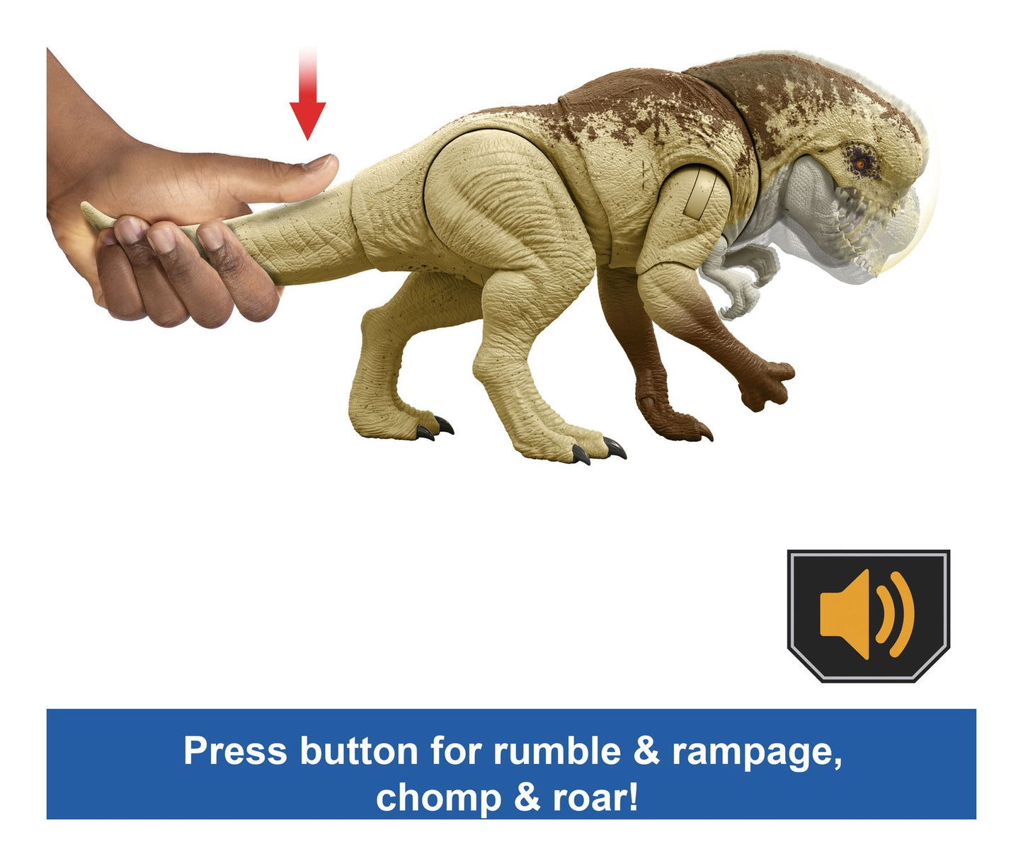 Jurassic World Rebirth Rumble N Rampage Distortus Rex Action Figure