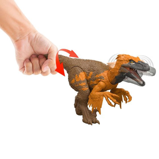 Jurassic World Rebirth Wild Roar Utahraptor Figure