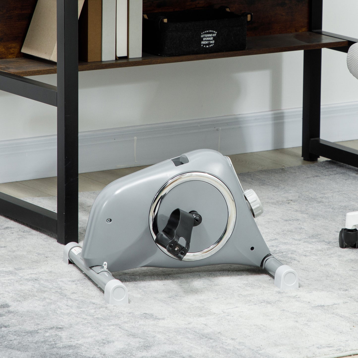 SPORTNOW Pedal Exerciser with Eight Level Magnetic Resistance, with Eight-Level Magnetic Resistance, Grey