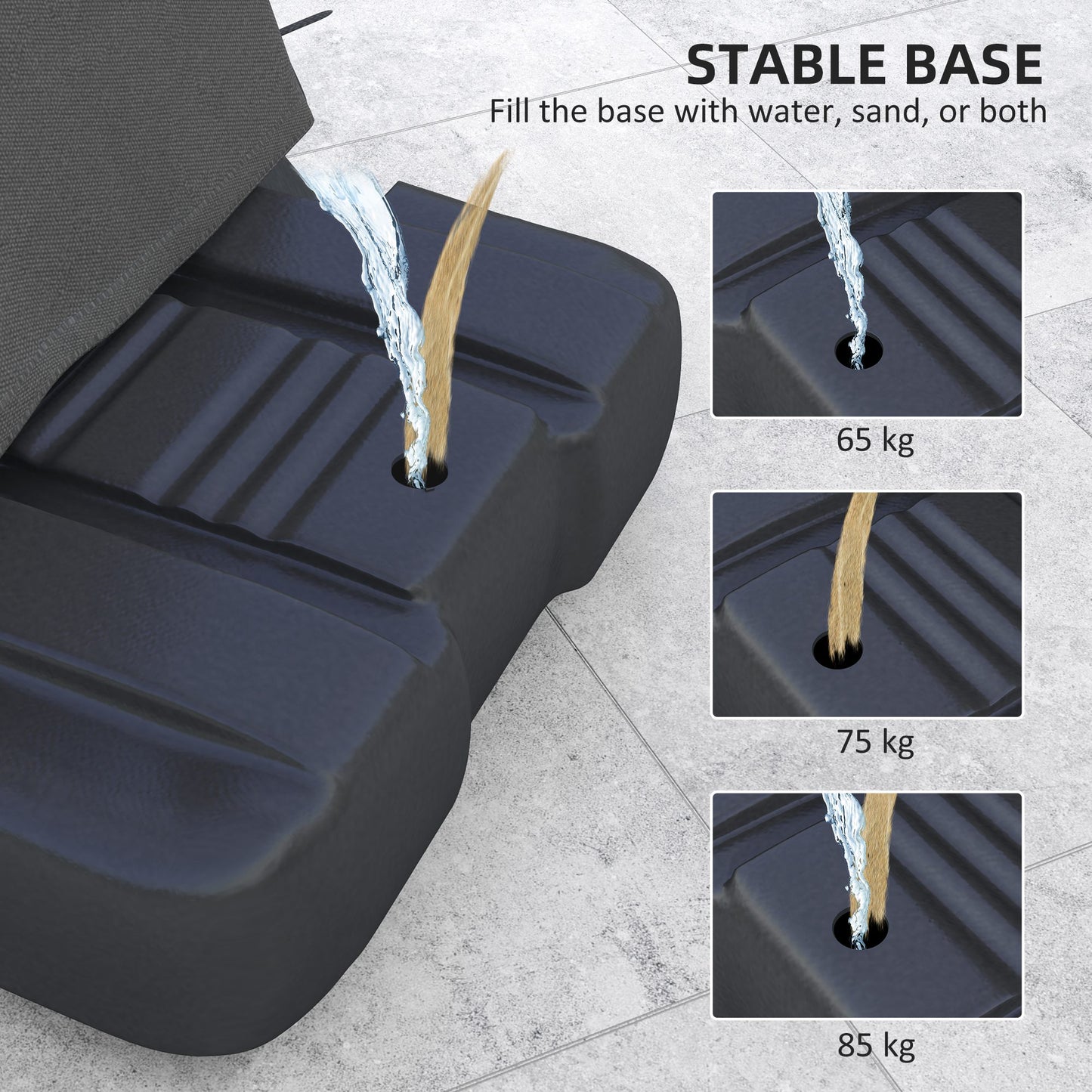 SPORTNOW 245-305cm Adjustable Basketball Hoop and Stand, with Wheels, Red