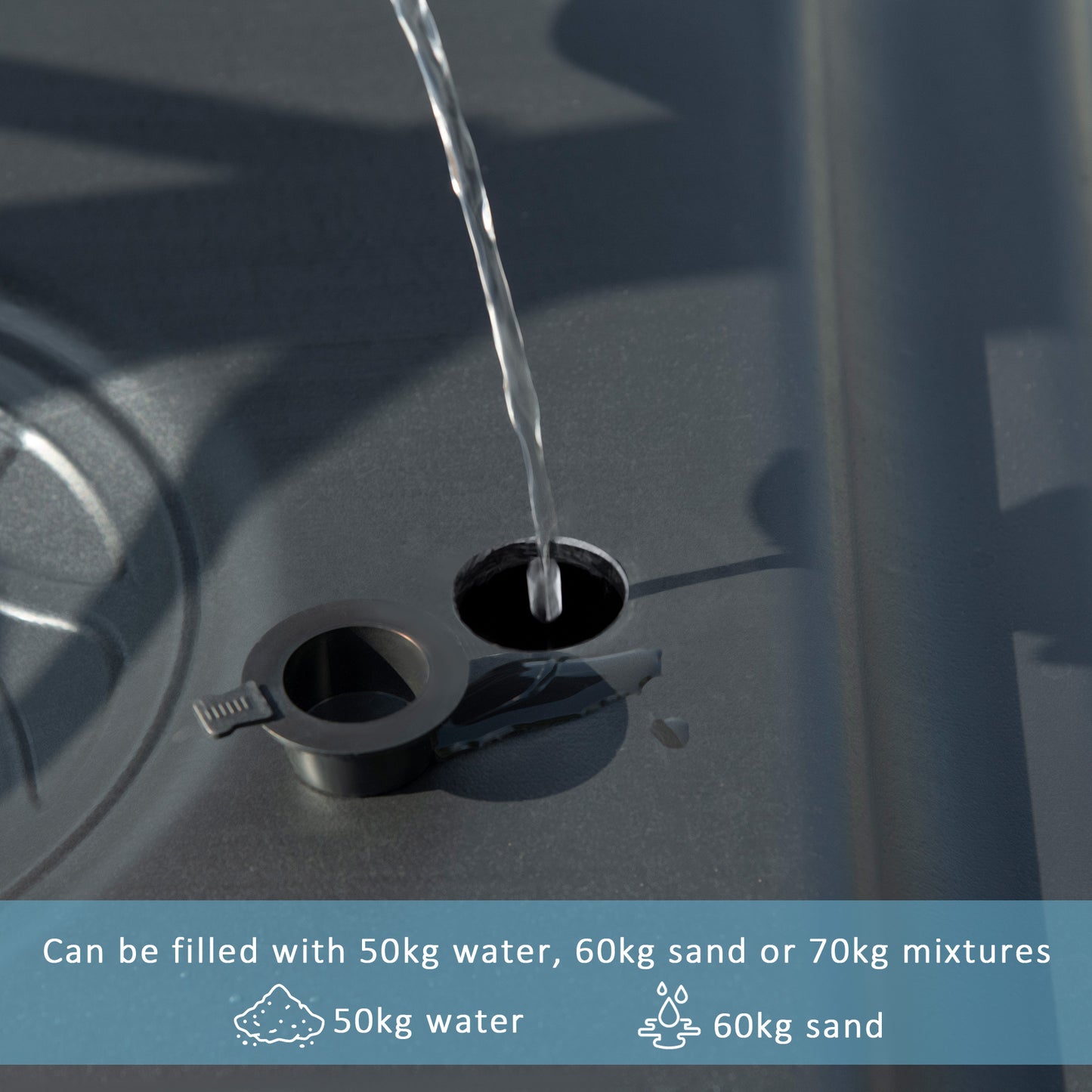 SPORTNOW 2.6-3.1m Adjustable Basketball Hoop and Basketball Stand w/ Backboard and Weighted Base, Portable on Wheels, Black