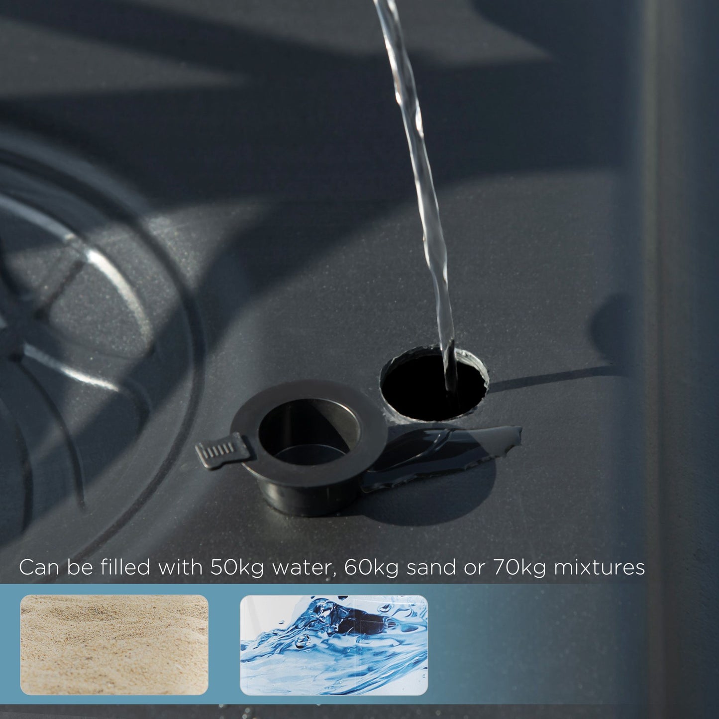 SPORTNOW 2.6-3.1m Adjustable Basketball Hoop and Basketball Stand w/ Backboard and Weighted Base, Portable on Wheels, White