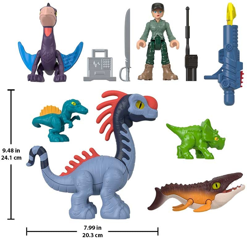 Fisher Price Imaginext Jurassic World Rebirth Land, Sea, Air Multipack