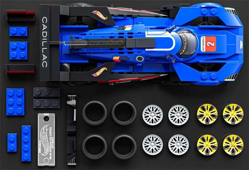 Mattel Brick Shop Hot Wheels Cadillac Project GTP Hypercar 236 Pieces Age 10+