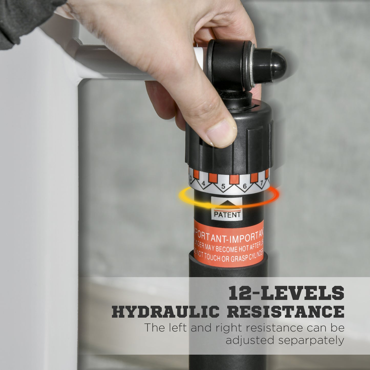 SPORTNOW Foldable Stepper Machine with 12-Level Hydraulic Resistance, Step Machine Exerciser with LCD Monitor and Drink Holder, for Home Fitness Workout, White and Black