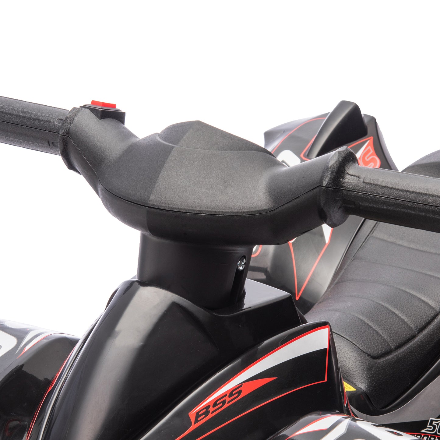 AIYAPLAY 6V Kids Electric Quad Bike w/ Music, Forward Function, for 2-6 Years, Black