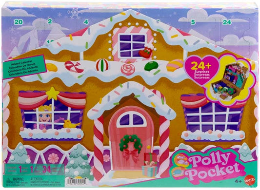 Polly Pocket NEW 2025 Buildable Advent Calendar With 24+ Gifts
