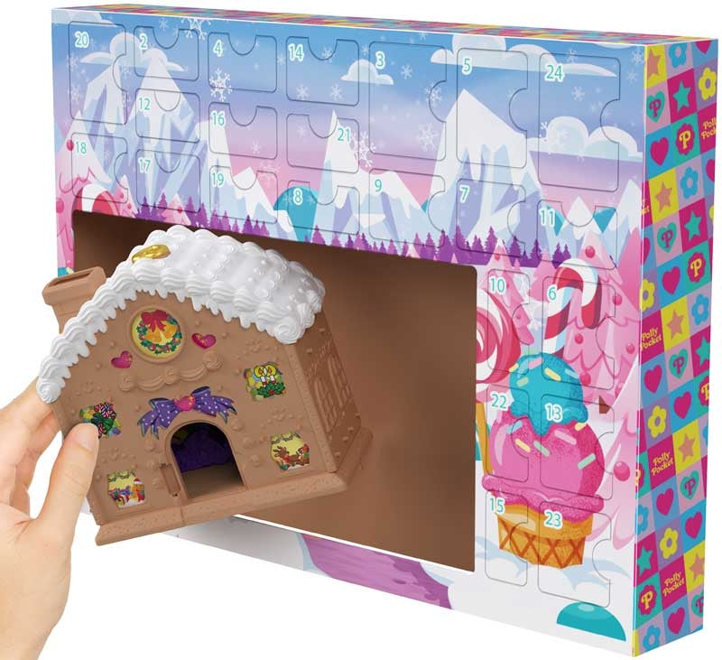 Polly Pocket NEW 2025 Buildable Advent Calendar With 24+ Gifts