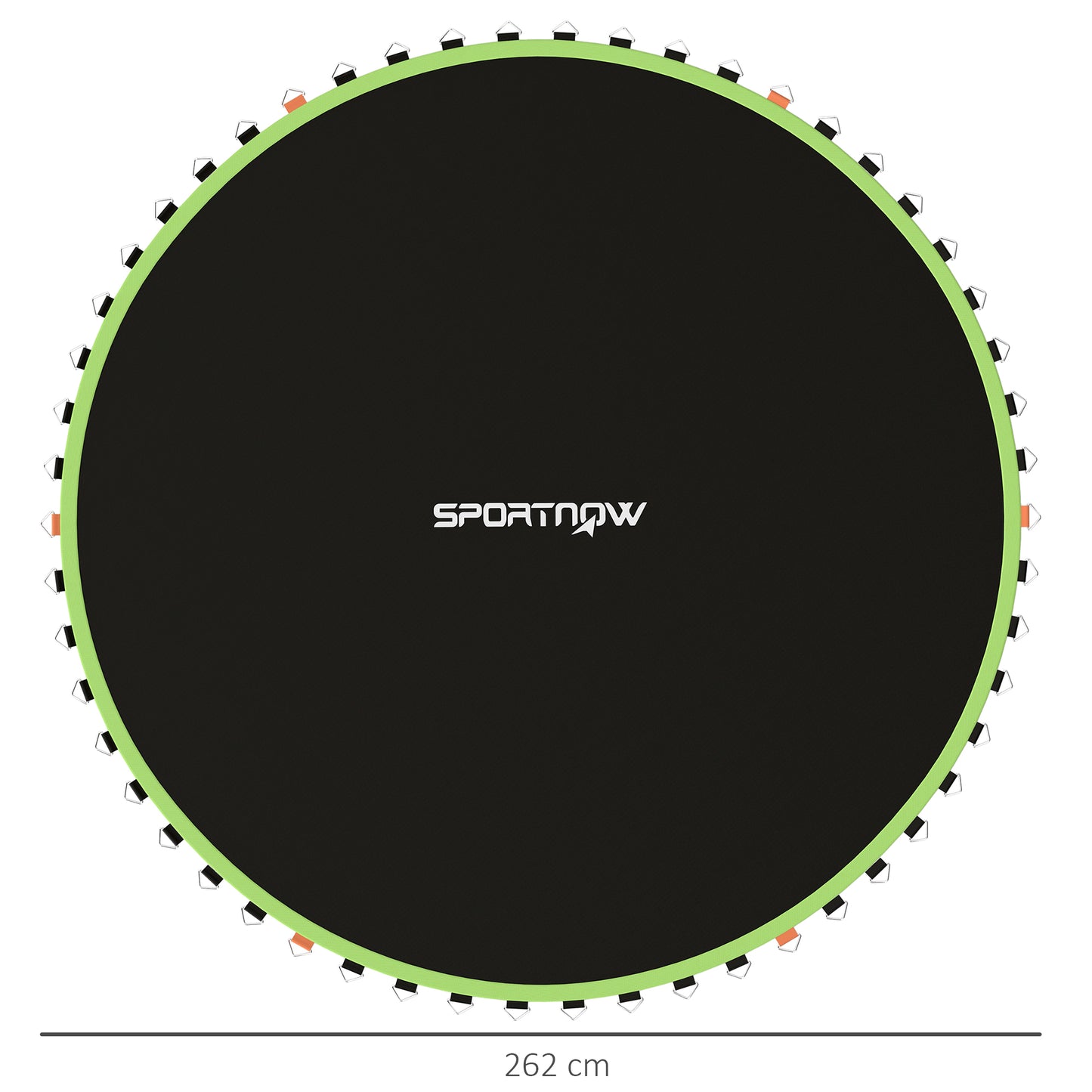 SPORTNOW Trampoline Replacement Mat with Spring Pull Tool, 54 V-Hooks, for 10ft Trampoline using 14cm Springs, Green