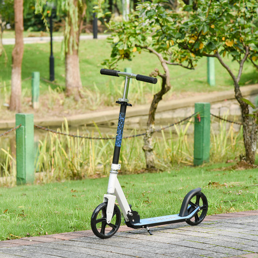 HOMCOM Folding Kids Kick Scooter Ride on Toys-Blue